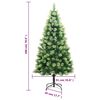 vidaXL Sapin de No&euml;l artificiel articul&eacute; 300 LED et boules 180 cm