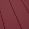 vidaXL Coussin de chaise longue rouge bordeaux 200x50x3cm tissu oxford