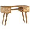 vidaXL Bureau Bois de manguier massif 115 x 47 x 76 cm