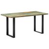 vidaXL Table de salle &agrave; manger 160x80x75cm Bois de r&eacute;cup&eacute;ration massif