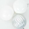 vidaXL Ensemble de Boules de No&euml;l XXL 3 pcs Blanc Plastique
