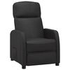 vidaXL Fauteuil inclinable Noir Similicuir