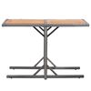 vidaXL Table de jardin Anthracite R&eacute;sine tress&eacute;e et bois d'acacia
