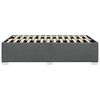 vidaXL Cadre de lit sans matelas gris fonc&eacute; tissu