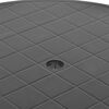 vidaXL Table de jardin Anthracite 89 cm Plastique