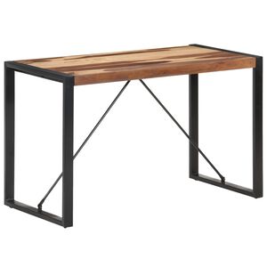 vidaXL Table &agrave; manger 120x60x75 cm Bois massif
