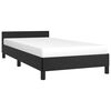 vidaXL Cadre de lit sans matelas noir double similicuir