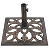 vidaXL Socle de parasol Bronze 12 kg 49 cm Fonte