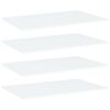 vidaXL Panneaux de biblioth&egrave;que 4 pcs blanc bois d&rsquo;ing&eacute;nierie