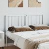 vidaXL T&ecirc;te de lit de remplacement m&eacute;tal blanc 150 cm