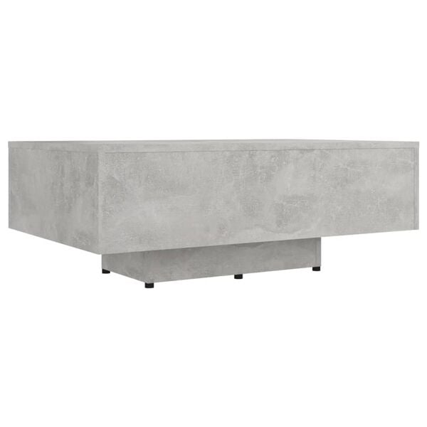 vidaXL Table basse Gris b&eacute;ton 85x55x31 cm Bois d'ing&eacute;nierie