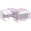 vidaXL Ensemble de canap&eacute;s de jardin 11 pcs et coussins rotin acacia