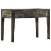 vidaXL Bureau Noir 110 x 50 x 75 cm Bois de manguier massif