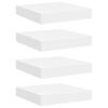 vidaXL &Eacute;tag&egrave;res murales flottantes 4 pcs blanc 23x23,5x3,8 cm MDF