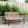 vidaXL Banc de jardin 120 cm Bois et fer