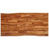 vidaXL Ensemble &agrave; manger 3 pcs avec bord vivant bois massif d'acacia