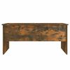 vidaXL Table basse Ch&ecirc;ne fum&eacute; 102x50,5x46,5 cm Bois d'ing&eacute;nierie