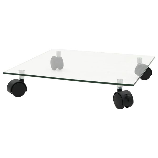 vidaXL Support carr&eacute; pour plantes 2 pcs Verre tremp&eacute; 35 x 35 cm