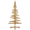 vidaXL Arbre de No&euml;l en bois Marron 120 cm Bois massif en pin