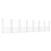 vidaXL Panier de gabion en forme de U avec 8 poteaux Fer 860x20x200 cm