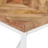 vidaXL Table &agrave; manger 140x70x76 cm Bois massif d'acacia et de manguier