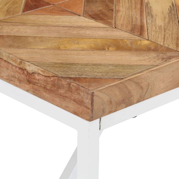 vidaXL Table &agrave; manger 140x70x76 cm Bois massif d'acacia et de manguier
