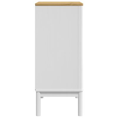 vidaXL Commode FLORO blanc bois de pin massif