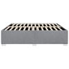 vidaXL Cadre de lit sans matelas gris clair tissu