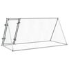 vidaXL Cage pour poules argenté 200x105x91 cm acier galvanisé