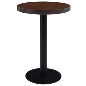 vidaXL Table de bistro Marron fonc&eacute; 60 cm MDF