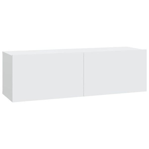vidaXL Meubles TV muraux 4 pcs blanc 100x30x30 cm
