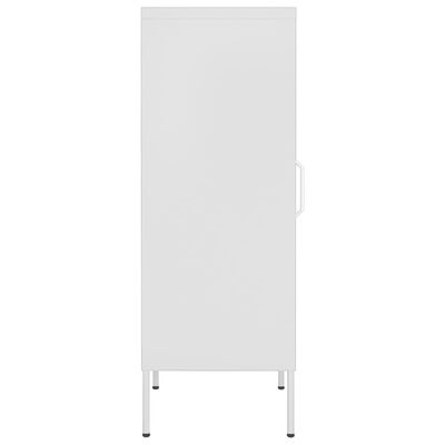 vidaXL Armoire de rangement Blanc 42,5x35x101,5 cm Acier