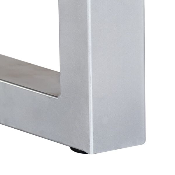 vidaXL Table basse avec bord naturel 60x60x40 cm Bois d'acacia massif