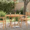 vidaXL Table pliable de jardin &Oslash; 110x75 cm bois massif de teck