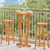 vidaXL Table de bar de jardin &Oslash;60x105 cm Bois d'acacia solide