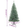 vidaXL Sapin de No&euml;l artificiel avec neige floqu&eacute;e vert 210 cm