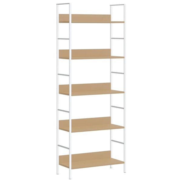 vidaXL Biblioth&egrave;que &agrave; 5 niveaux ch&ecirc;ne 60x27,6x158,5 cm bois ing&eacute;nierie