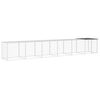 vidaXL Poulailler avec toit anthracite 603x98x90 cm acier galvanis&eacute;