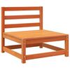 vidaXL Canap&eacute; de jardin sans accoudoirs cire marron bois de pin massif