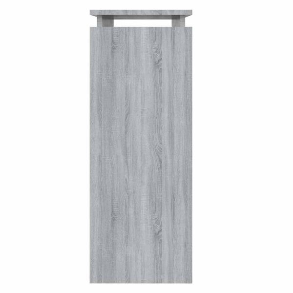 vidaXL Table console Sonoma gris 80x30x80 cm Bois d'ing&eacute;nierie