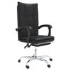 vidaXL Fauteuil inclinable de bureau noir similicuir