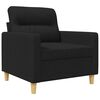 vidaXL Fauteuil Noir 60 cm Tissu