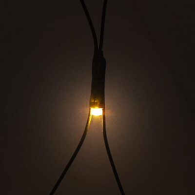 vidaXL Guirlandes lumineuses LED filet Noël 204 LED blanc chaud