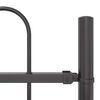 vidaXL Cl&ocirc;ture de jardin 2 pcs Gris 3,4 x 0,6 m Acier rev&ecirc;tu de poudre