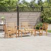 vidaXL Ensemble de canapé de jardin Naturel Bois de teck solide