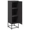 vidaXL Buffet haut noir 36x39x123 cm acier