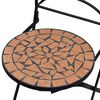 vidaXL Ensemble de bistro 3 pcs Carreaux céramiques Terre cuite