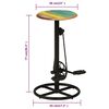 vidaXL Tabourets de bar lot de 2 bois massif de r&eacute;cup&eacute;ration