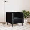 vidaXL Fauteuil Chesterfield noir velours