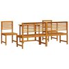 vidaXL Ensemble bistro de jardin 5 pcs Marron Bois d'Acacia Massif